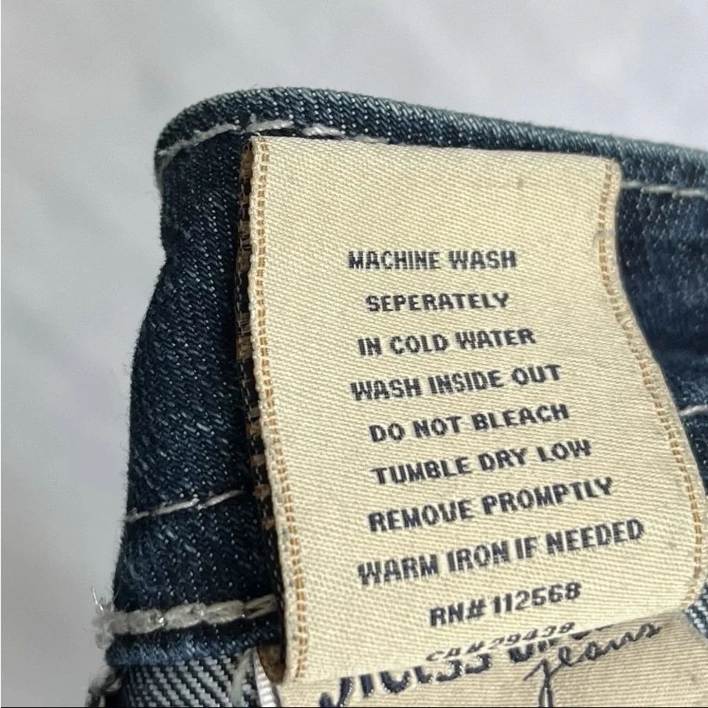 Miss Me Jeans Sz 30x32 Bootcut Sequined Dark Wash Y2K Bling Western JP5124B6 EUC - Picture 10 of 15